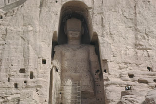 The destruction of the Buddhas of Bamiyan by the Taliban in 2001